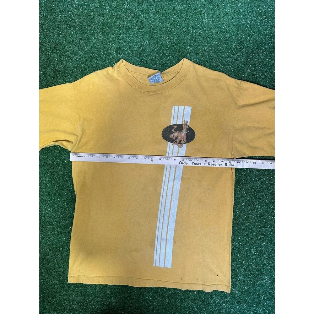 RARE Vintage 90s Scooby-Doo‎ T Shirt Mens Large Yellow Stanley Desantis